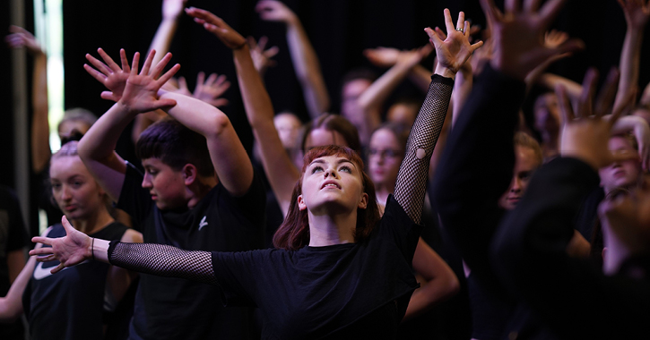 Young performers during Chicago at Gala Durham